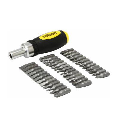 Rolson 38 Piece Stubby Screwdriver Ser Inc Cdu 28419 - image 2