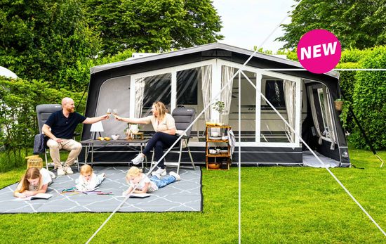 Dorema Diamond XL 270 De Luxe Charcoal Caravan Awning Dorema - UK Camping And Leisure