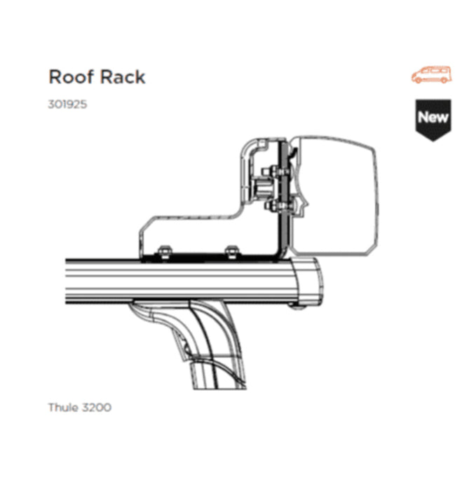 Thule OutLand/Thule T Omnistor 3200 adapter for roof rack mounted awnings Thule - UK Camping And Leisure