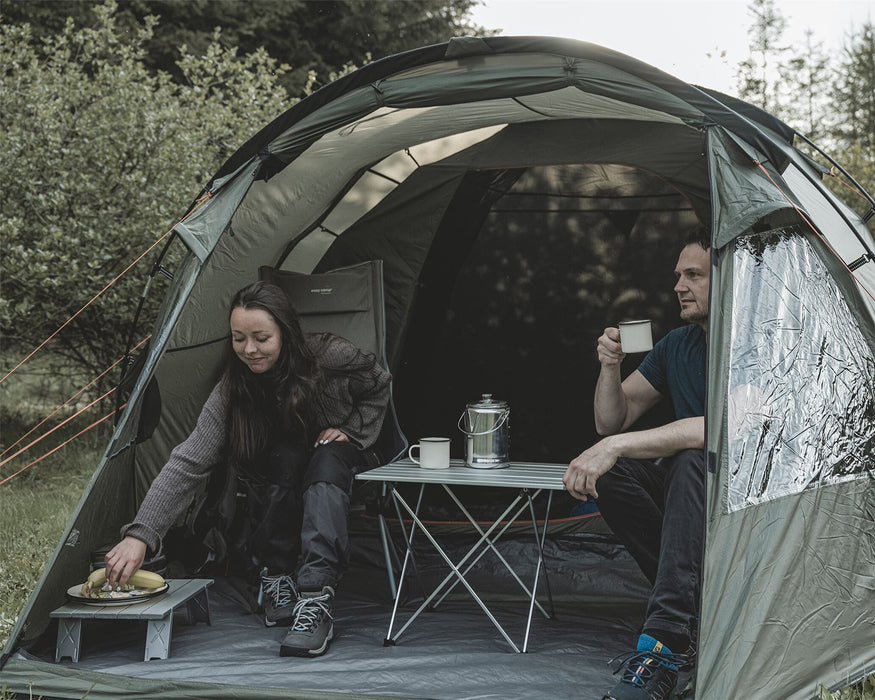 Easy Camp Kinn 4 Pole Tent Green 4 Person Easy Camp - UK Camping And Leisure