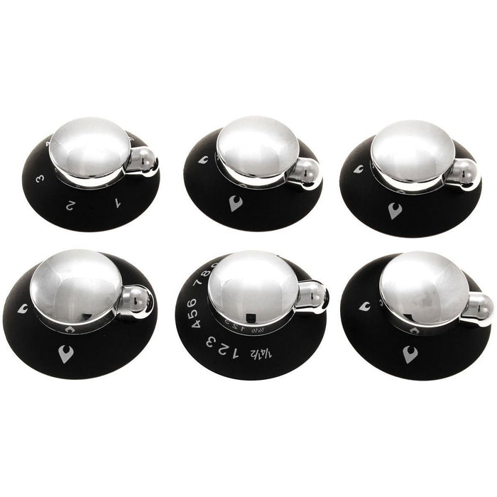 Thetford Oven, Grill Hob Knob Kit Black & Chrome for Enigma Cookers (SSPA1204