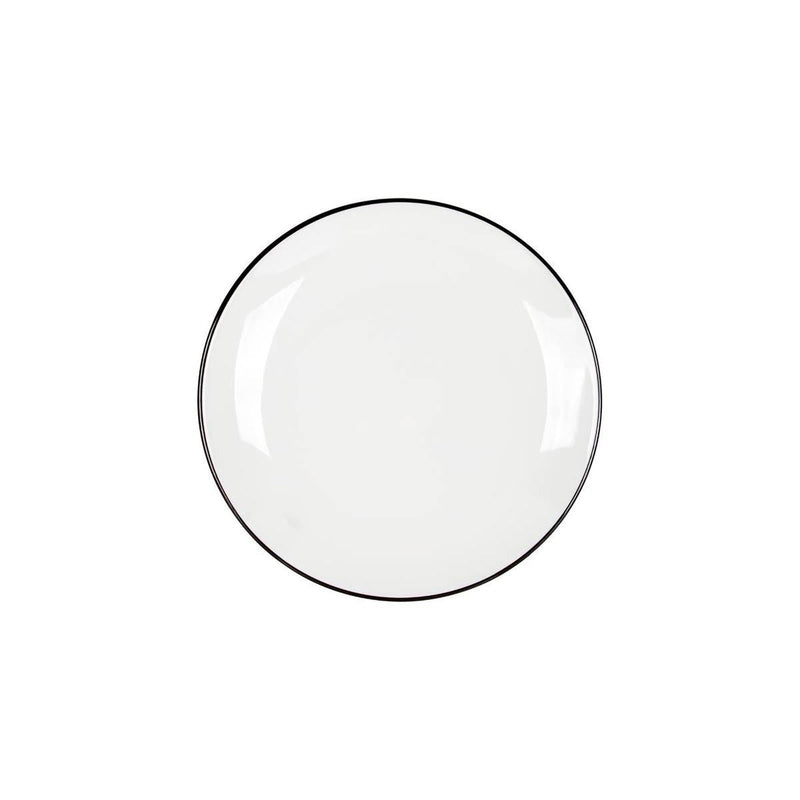 Gimex Linea Line Tableware Black 12 Pieces Gimex - UK Camping And Leisure