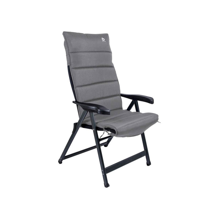 Bo-Camp Chair Cushion Universal Padded Polyester Grey Bo-Camp - UK Camping And Leisure
