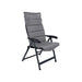 Bo-Camp Chair Cushion Universal Padded Polyester Grey Bo-Camp - UK Camping And Leisure