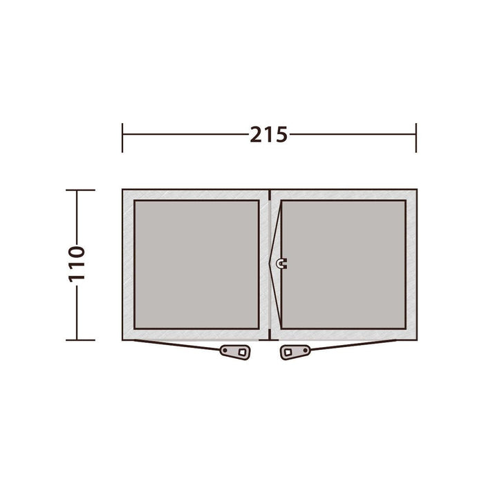 Outwell Seahaven Comfort Station Double Shower Toilet Tent Outwell - UK Camping And Leisure