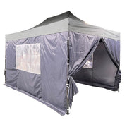 Sides for Louisiana Pavillion in grey (2 x doors, 2 x windows) UK Camping And Leisure - UK Camping And Leisure