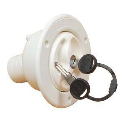 Water Fill Cap Assembly White Inc Barrel & Keys 803469B Water Fil - UK Camping And Leisure