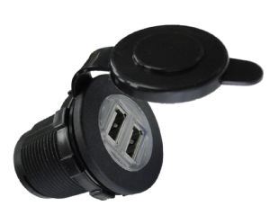 W4 Compact Double Usb Charging Socket 00161 W4 - UK Camping And Leisure