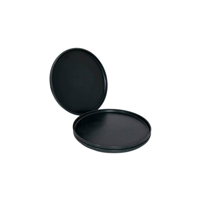 Bo-Camp Industrial Collection Dinner Plate 4 Pieces Anthracite Bo-Camp - UK Camping And Leisure