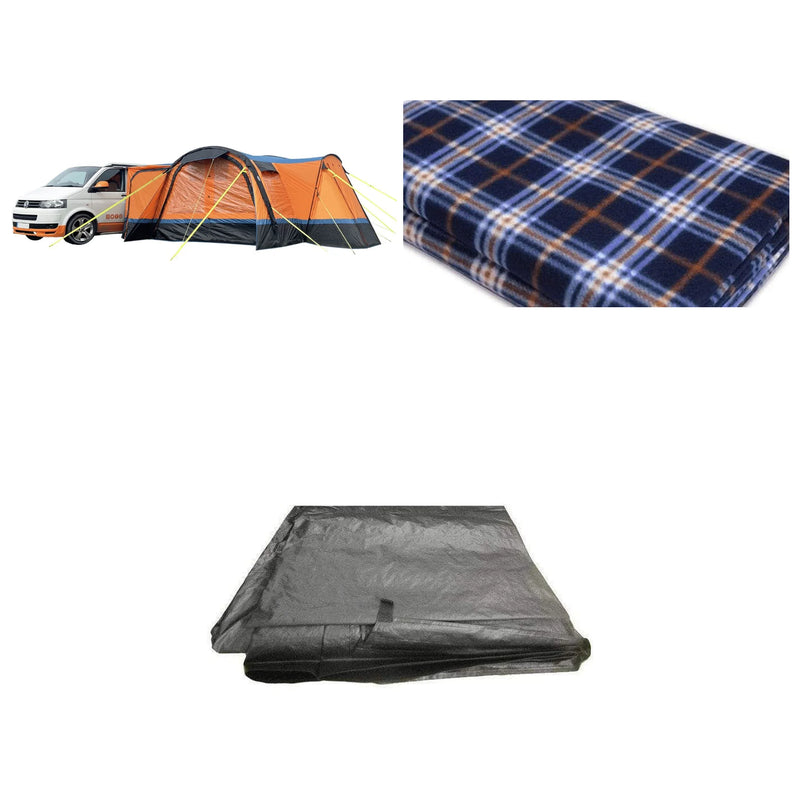 Olpro Cocoon Breeze v2 Driveway Campervan Awning Orange / Grey Low Bundle