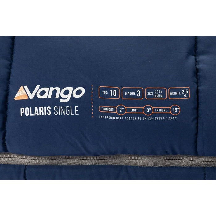 Vango Polaris Single Sleeping Bag Single Neptune Vango - UK Camping And Leisure