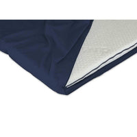 Duvalay Zipped Sheet for Compact Travel Topper 66 x 2.5cm (Navy)