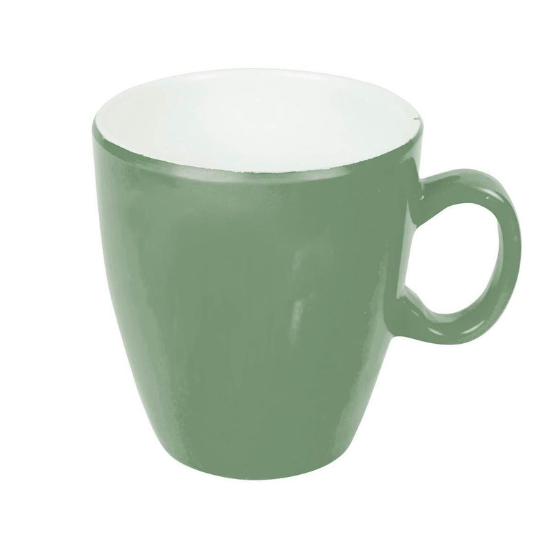 Bo-Camp Tableware Two-Tone Melamine 16 Pieces Green/White Bo-Camp - UK Camping And Leisure