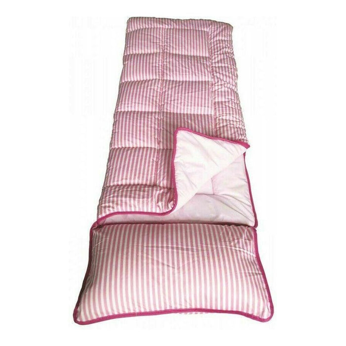 Sunncamp Pink Stripe Junior Sleeping Bag With Pillow Camping SB1120 400g/m