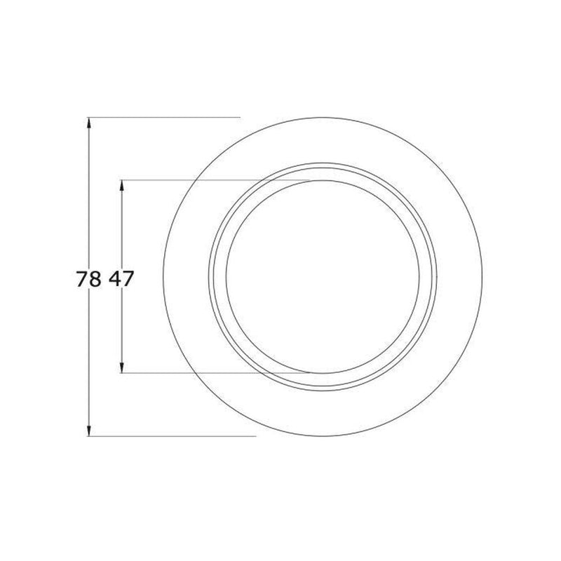 Lock Ring Chrome � 78Mm Diameter - Image 2 of 2 | UK Camping and Leisure