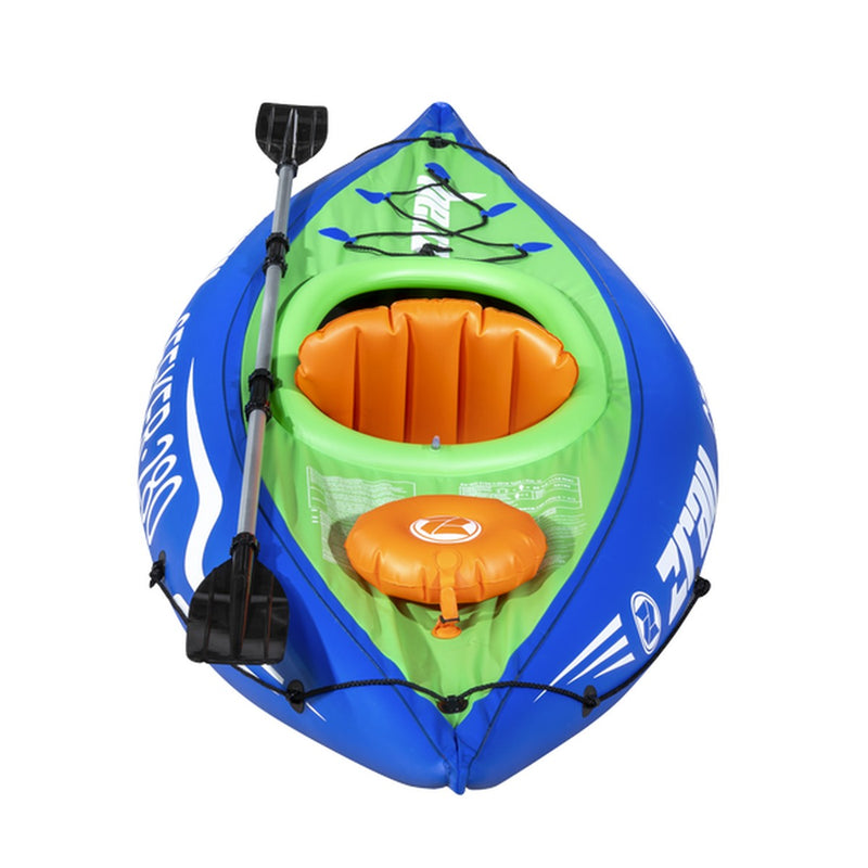 Dellonda Inflatable One-Person Kayak/Canoe Set with Pump, Carry Bag & Aluminium Oar Dellonda - UK Camping And Leisure