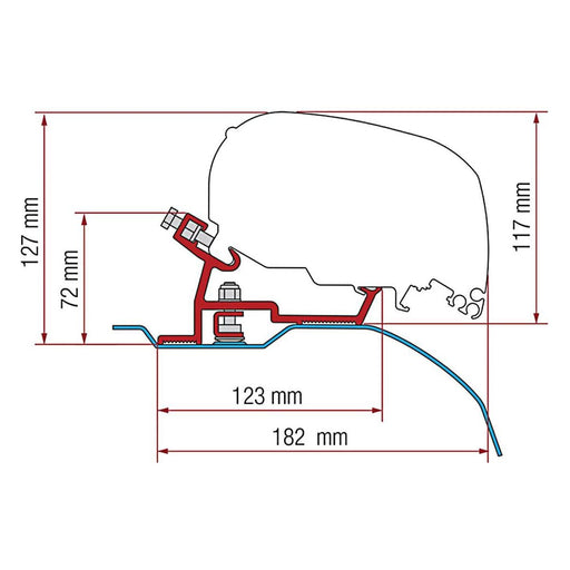 Fiamma Kit fits Ducato/Jumper/Boxer (H2-L2 & L3) 2006 On - F65S Fiamma - UK Camping And Leisure