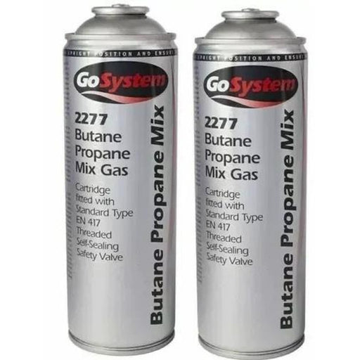 2x GoSystem Butane Propane Mix Gas 277g 482ml Go System - UK Camping And Leisure