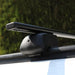 Roof Bars Rack Black fits Mitsubishi Outlander 2012-Onwards (GF) for Flush Rails 75KG Summit - UK Camping And Leisure