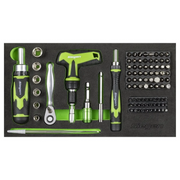 Sealey S01335 Siegen Mini Toolbox 2 Drawer with Tool Kit 111pc