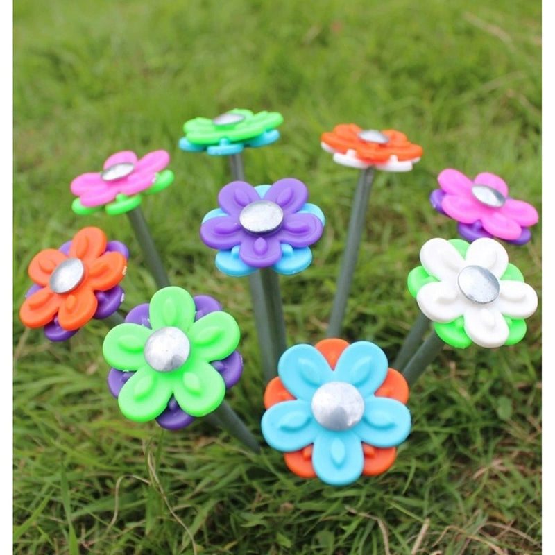 Blue Diamond 20 x Daisy Hard Ground Pegs with Interchangable Heads