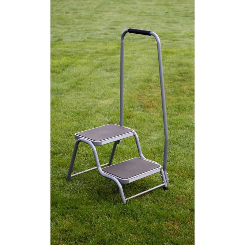 Maypole Double Steel Caravan Step with Handrail Maypole - UK Camping And Leisure