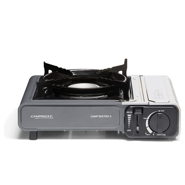 Campingaz Bistro 3 Grey Camping gas stove with Griddle Campingaz - UK Camping And Leisure