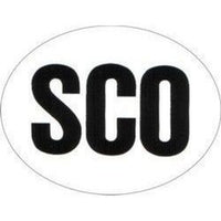 W4 Sco Sticker Large Oval 37153