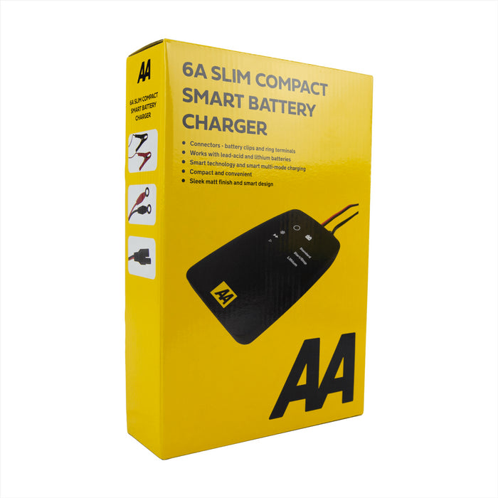 AA 6A Slim Compact Smart Car Van Battery Charger