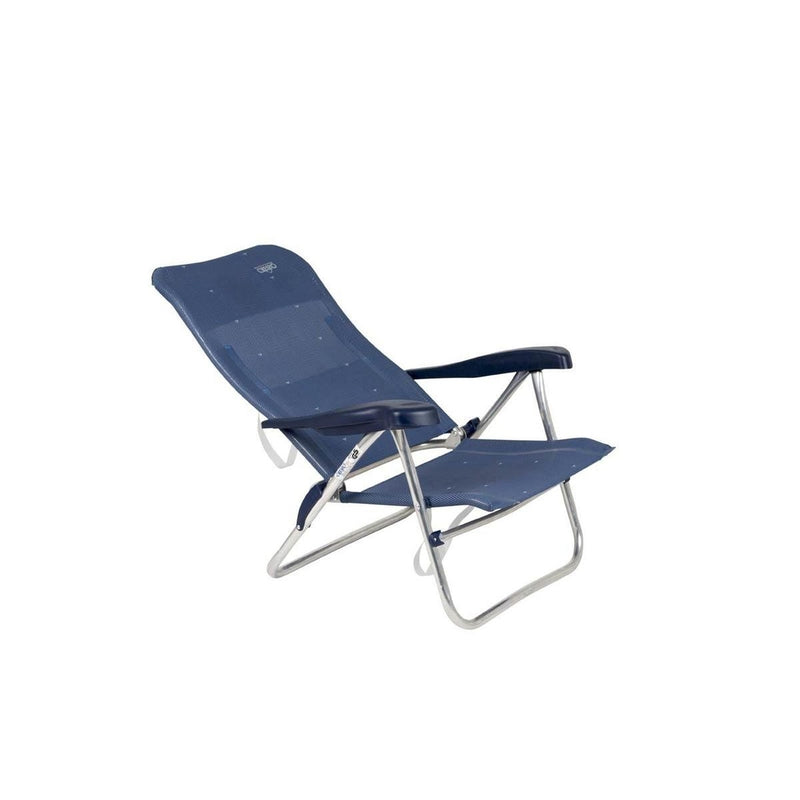 Crespo Beach Chair AL/205 Dark Blue Crespo - UK Camping And Leisure