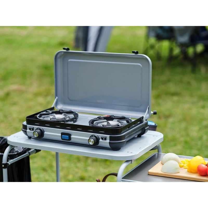 Campingaz Camping Kitchen 2 Maxi Double Burner Portable Camping Gas Stove Campingaz - UK Camping And Leisure