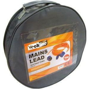 Vechline Mains Extension Lead 10M/Zipped Carry Bag QQ016161A Vechline - UK Camping And Leisure