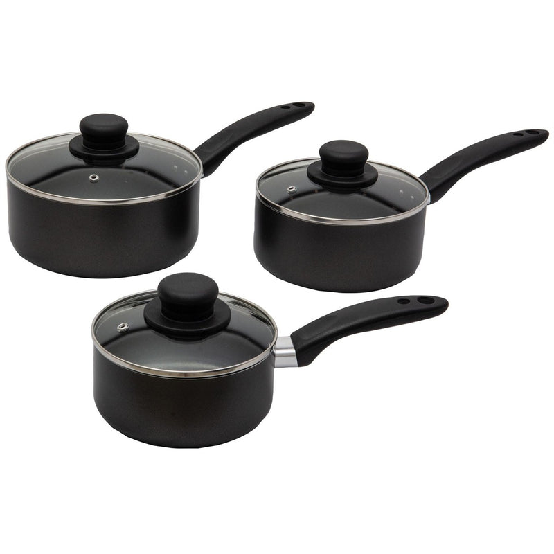 Quest Saucepan Set x 3 Quest - UK Camping And Leisure