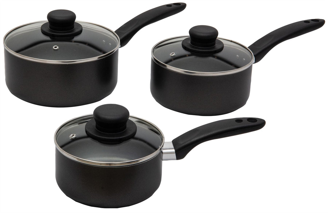 Quest Saucepan Set x 3 Quest - UK Camping And Leisure