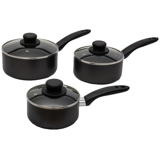Quest Saucepan Set x 3 Quest - UK Camping And Leisure