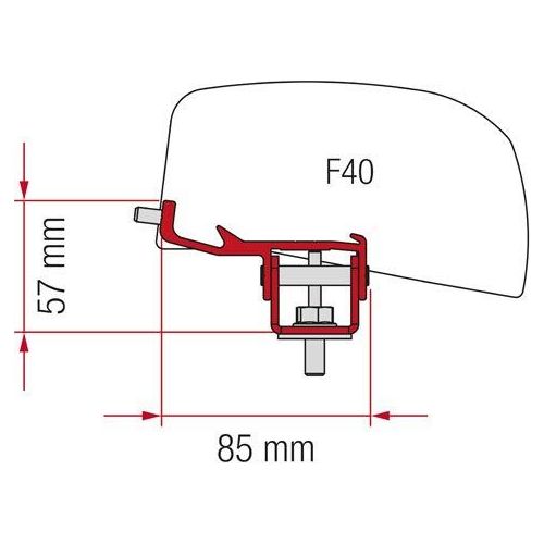 Fiamma F40 Van Adapter Kit Nissan Nv350 98655Z041 Fiamma - UK Camping And Leisure