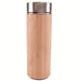 Via Mondo Vacuum Flask 0.5L S Steel/Bamboo Temp Gauge 8036417 UK Camping And Leisure - UK Camping And Leisure