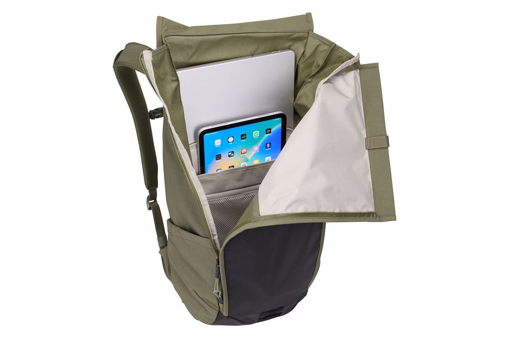 Thule Paramount bike commute backpack soft green 20L Thule - UK Camping And Leisure