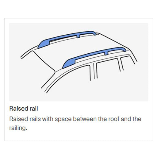 Thule ProBar Evo Roof Bars Aluminum fits Holden Astra 1998-2003 Estate 5-dr with Raised Rails Thule - UK Camping And Leisure