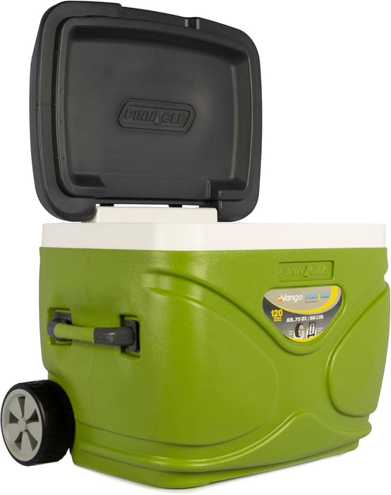 Vango Vango Pinnacle Wheelie 66L - 120Hr Cooler Coolbox 66L Green Vango - UK Camping And Leisure