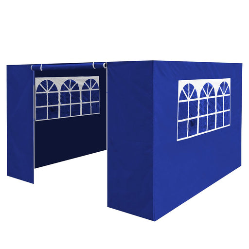 Dellonda Side Walls/Doors/Windows for Gazebo/Marquee Fits 2 x 2m Models - Blue Dellonda - UK Camping And Leisure