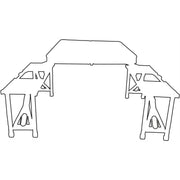 Quest Gloucester Deluxe Folding Picnic Set Table & Bench (Onyx Edition) Quest - UK Camping And Leisure