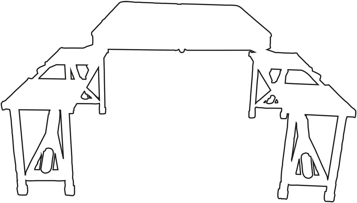 Quest Gloucester Deluxe Folding Picnic Set Table & Bench (Onyx Edition) Quest - UK Camping And Leisure