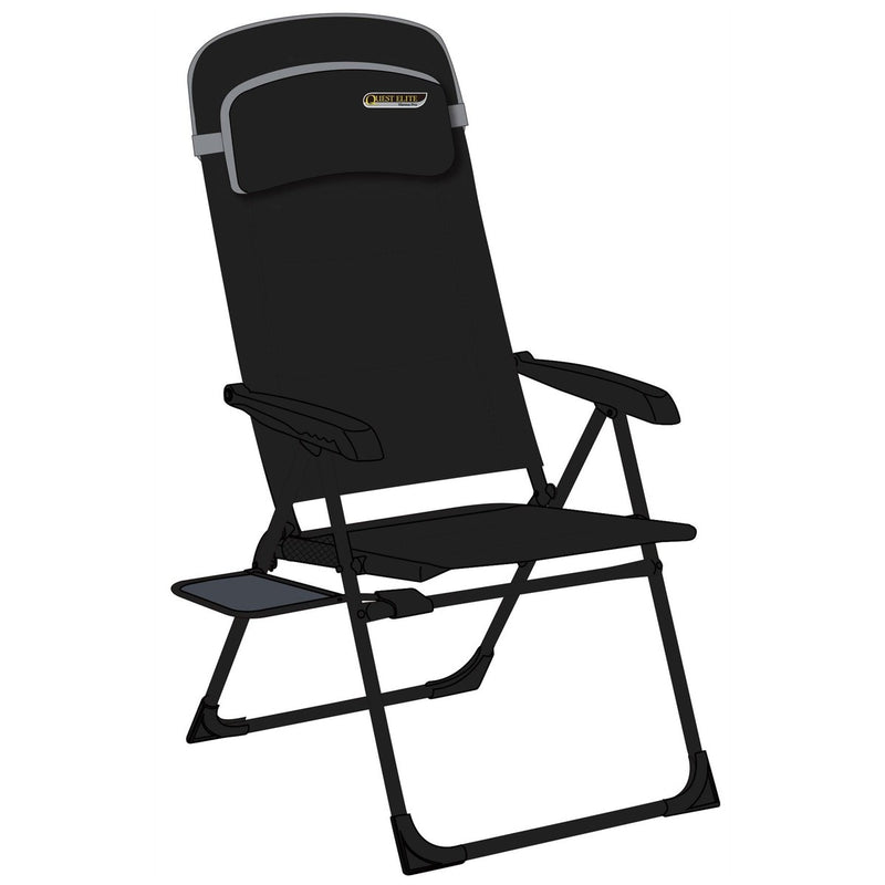 Quest Vienna Pro Recline Camping Caravan Chair with Side Table Quest - UK Camping And Leisure