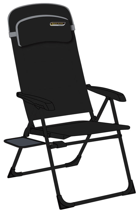 Quest Vienna Pro Recline Camping Caravan Chair with Side Table Quest - UK Camping And Leisure