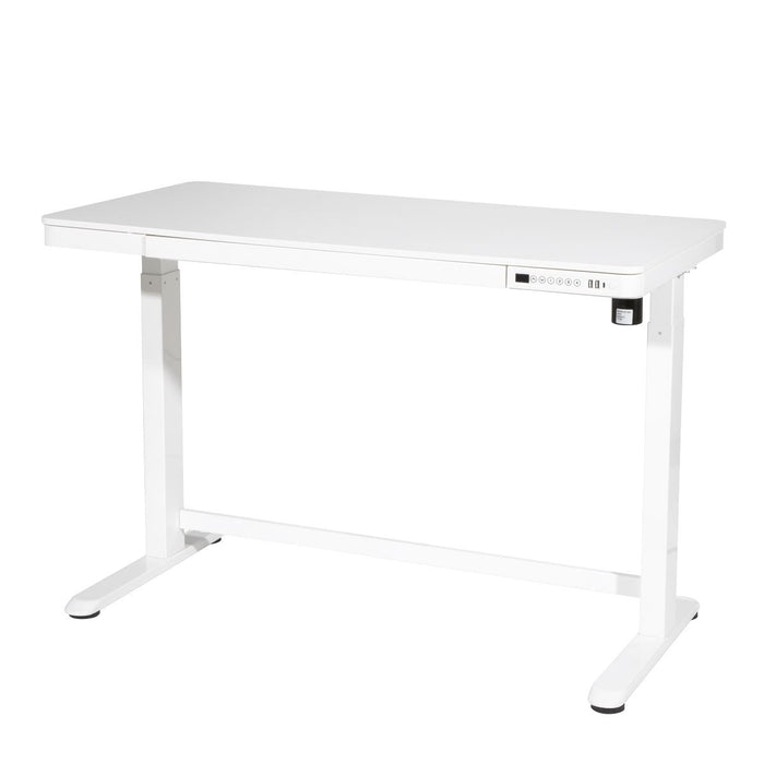 Dellonda Single Motor Ultra-Quiet Electric Desk with Control Panel USB Port Dellonda - UK Camping And Leisure