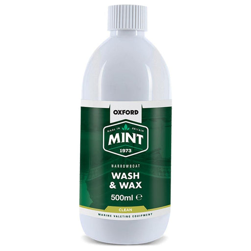 Oxford Mint Narrowboat Wash N Wax (500ml) for Convenient Cleaning Oxford - UK Camping And Leisure