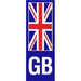 W4 Gb Plate Union Jack Upright Sticker 37128 W4 - UK Camping And Leisure