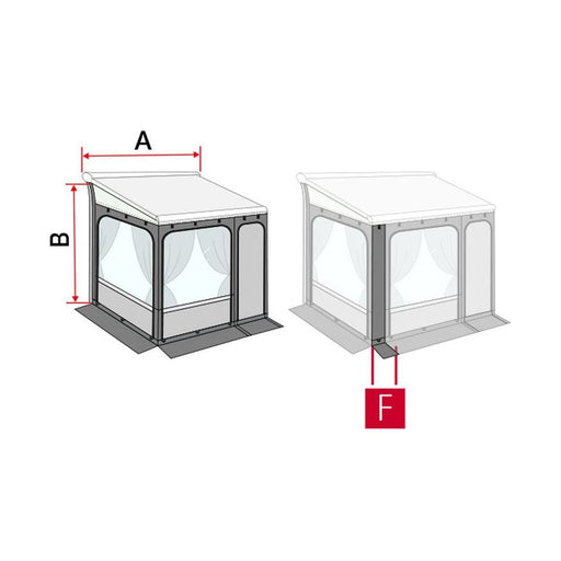 Fiamma Privacy Room 300 - 245-280 F65/F80 Fiamma - UK Camping And Leisure
