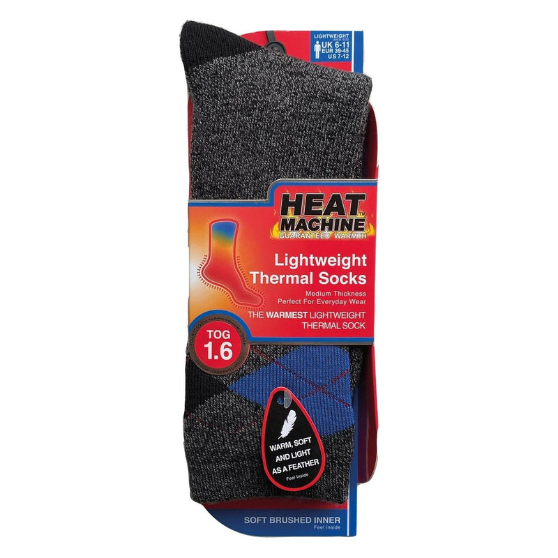 Mens lightweight thermal insulated argyle socks (assorted colours) 2739 UK Camping And Leisure - UK Camping And Leisure
